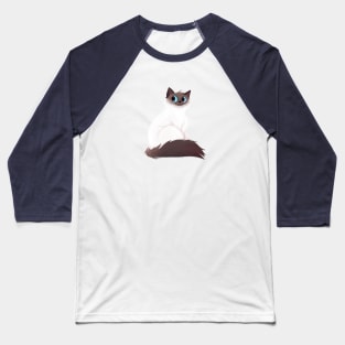 Sacred Cat of Burma Baseball T-Shirt